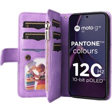 BDT Market Motorola Moto G84 Dokuz Kart Yuvaları Iki Renkli Dikiş Fermuar (Yurt Dışından)