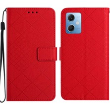 BDT Market Xiaomi Redmi Not 12 Için Flip Case El Kayışı Manyetik Kapak Pu ile 5g (Yurt Dışından)