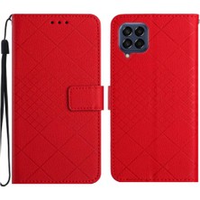 BDT Market Samsung Galaxy M33 5g Için Flip Case Kart Yuvası Standı Elmas Kabartmalı Pu (Yurt Dışından)