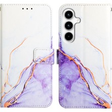 BDT Market Samsung Galaxy A35 5g Pu Deri Mermer Desen Kickstand Cüzdan (Yurt Dışından)