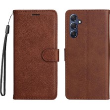 BDT Market Kart Yuvası ile Samsung Galaxy M54 Için Flip Case Klasik Düz Renk Yüksek (Yurt Dışından)