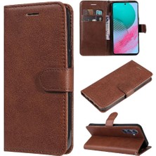 BDT Market Kart Yuvası ile Samsung Galaxy M54 Için Flip Case Klasik Düz Renk Yüksek (Yurt Dışından)