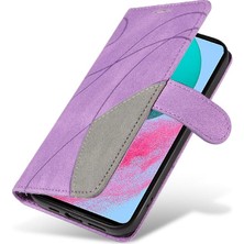 BDT Market Samsung Galaxy M54 Kickstand Koruyucu Pu Deri Flip Folio Için Kılıf (Yurt Dışından)