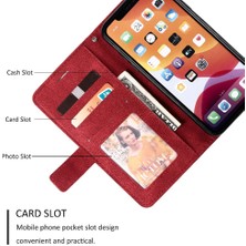 BDT Market IPhone 11 Için Kılıf Cüzdan Flip Folio Kart Tutucu Kickstand Manyetik Pu (Yurt Dışından)