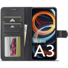 BDT Market Xiaomi Redmi A3 Kart Yuvaları Cüzdan Tutucu ile Buzağı Doku Flip (Yurt Dışından)