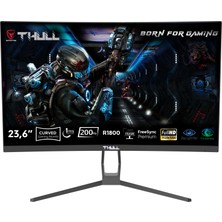 Thull Vision 23,6'' 1ms 200Hz Freesync Fhd LED (Hdmı+Dp) Va Frameless Curved Gaming Monitör TG-VSN236C-200