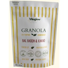 Vitaglow Natural Foods Granola Bal Badem & Kakao (250 Gr.) Katkısız , Sağlıklı Atıştırmalık