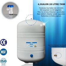 Sumarkt Su Arıtma Cihazı Metal Genleşme Su Tankı 20 Lt Nsf Belgeli Su Arıtma Deposu Tank Vanası