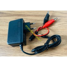 Ata Elektronik Kraft Mercedes Benz Gla Jeep atv traktör Uyumlu - 12 Volt Akü Şarj Cihazı Şarz Aleti Adaptör + EXTRA TİMSAH uçlu KABLOLU + Yerli Üretim + Voltaj Kesicili 1 Amper 13.8 VOLT