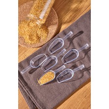 Kitchen Line 12 Adet Baharat Kaşığı - Şeker Reçel Baharatlık Kaşığı Şeffaf Küçük Boy
