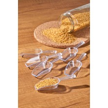 Kitchen Line 6 Adet Baharat Kaşığı - Şeker Reçel Baharatlık Kaşığı Şeffaf Küçük Boy