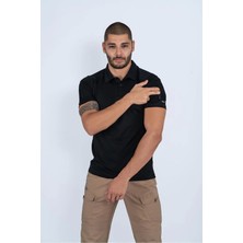 Astüm Askeri Malzeme Tactical Tshirt Kısa Kol Siyah Combat Tactical - 802