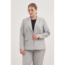 Myline Astarlı Tek Düğmeli Blazer