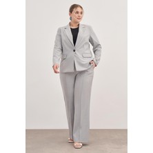 Myline Astarlı Tek Düğmeli Blazer