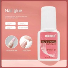 Mxbon Fırçalı Protez Tırnak Tips Yapıştırıcı Glue 2'li 7 gr