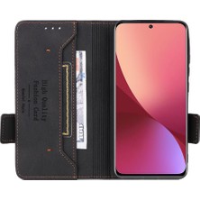 MY Boutique1 Xiaomi 12 5g Kart Ekleme Deri Folio Flip Case Koruyucu Kılıf (Yurt Dışından)