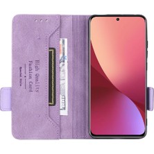 MY Boutique1 Xiaomi 12 5g Kart Ekleme Deri Folio Flip Case Koruyucu Kılıf (Yurt Dışından)