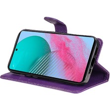 MY Boutique1 Kart Yuvası ile Samsung Galaxy M54 Için Flip Case Klasik Düz Renk Yüksek (Yurt Dışından)