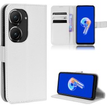 MY Boutique1 Asus Zenfone 9 Için Kılıf Manyetik Cüzdan Kart Tutucu Kickstand Kapak (Yurt Dışından)