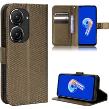 MY Boutique1 Asus Zenfone 9 Için Kılıf Manyetik Cüzdan Kart Tutucu Kickstand Kapak (Yurt Dışından)