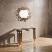 Vovoko Gold Dresuar Iki Ayaklı Monteli Ultra Lak Kaplama Antre Set