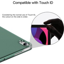 TEKNETSTORE iPad Air 4. Ve 5. Nesil 10.9 İnç Uyumlu Smart Cover Kılıf Koyu Yeşil