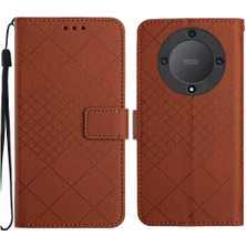 SZY Market Onur Için Flip Case X9A 5g/sihirli 5 Lite Kart Yuvası Standı ile El Kayışı Pu (Yurt Dışından)