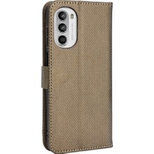 SZY Market Motorola Moto G52 4g Kickstand Kart Tutucu Kapak Manyetik Cüzdan (Yurt Dışından)