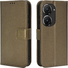 SZY Market Asus Zenfone 9 Için Kılıf Manyetik Cüzdan Kart Tutucu Kickstand Kapak (Yurt Dışından)