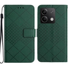 SZY Market Xiaomi Redmi Not Için Flip Case 13 Pro 4g Elmas El Kayışı ile Kabartmalı (Yurt Dışından)