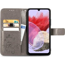 SZY Market Samsung Galaxy M34 5g Kısa Kayış Dört Yapraklı Yonca Flip Kapak (Yurt Dışından)