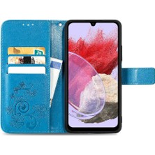 SZY Market Samsung Galaxy M34 5g Kısa Kayış Dört Yapraklı Yonca Flip Kapak (Yurt Dışından)