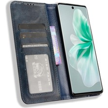 SZY Market Vivo V30 5G/V30 Pro 5g Pu Deri Manyetik Kapatma Cüzdan Için Kılıf (Yurt Dışından)