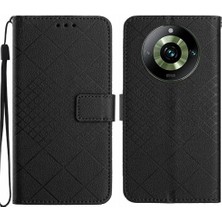 SZY Market El Kayışı Cüzdan Pu Kartı ile Realme 11 Pro Manyetik Kapak Için Flip Case (Yurt Dışından)