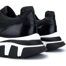 Tamer Tanca Erkek Deri Siyah Sneakers & Spor Ayakkabı 381 12546-Y Erk Ayk Y24 Sıyah Kms