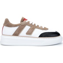 Fabi Erkek Deri Beyaz/kum/siyah Sneakers & Spor Ayakkabı 510 FU0828B Erk Ayk Y24 Bıanco/sabbıa/nero