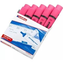 Edding E 344 Fosforlu Kalem Pembe 10'lu