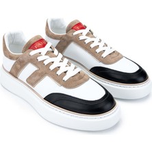 Fabi Erkek Deri Beyaz/kum/siyah Sneakers & Spor Ayakkabı 510 FU0828B Erk Ayk Y24 Bıanco/sabbıa/nero