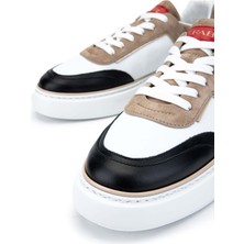 Fabi Erkek Deri Beyaz/kum/siyah Sneakers & Spor Ayakkabı 510 FU0828B Erk Ayk Y24 Bıanco/sabbıa/nero