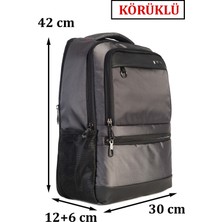 Case Club Körüklü Laptop Sırt Çantası 14" Inç 15,6" Inç USB Aparatlı Su Geçirmez Kumaş