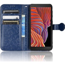 BDT Boutique Samsung Galaxy Xcover 5 Manyetik Toka Geometrik Desen Deri Kılıf (Yurt Dışından)