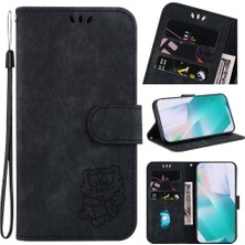 BDT Boutique Tecno Pop 7 Pro Flip Folio Kabartmalı Sevimli Kaplan Kartı Cep Cüzdan Için Kılıf (Yurt Dışından)