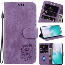 BDT Boutique Xiaomi 13 5g Için Kılıf Tutucu Kapak Kabartmalı Sevimli Kaplan Flip Folio Cüzdan (Yurt Dışından)