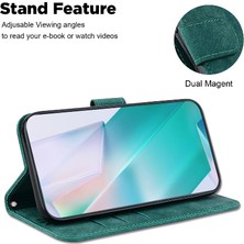 BDT Boutique Tecno Pop 6 Gitmek Için Kılıf Cüzdan Kılıf Kabartmalı Sevimli Kaplan Flip Folio Tutucu (Yurt Dışından)