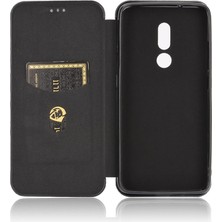 BDT Boutique Kart Tutucu Kickstand Deri Folio Flip Case ile Nokia C3 Için Kılıf (Yurt Dışından)