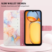 BDT Boutique Xiaomi Redmi Için Kılıf Redmi 4g Cüzdan Pu Deri Kickstand Mermer Desen (Yurt Dışından)