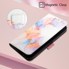 BDT Boutique Xiaomi Redmi Için Kılıf Redmi 4g Cüzdan Pu Deri Kickstand Mermer Desen (Yurt Dışından)