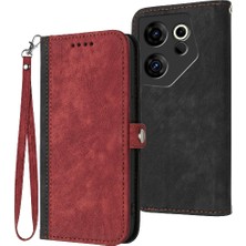 BDT Boutique Tecno Camon 20 Premier Kickstand Koruyucu Cüzdan Pu Deri Için Kılıf (Yurt Dışından)