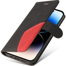 BDT Boutique IPhone 15 Için Kılıf Pro Max Kickstand Koruyucu Iki Renkli Dikiş ile (Yurt Dışından)