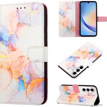 BDT Boutique Samsung Galaxy A35 5g Pu Deri Mermer Desen Kickstand Cüzdan (Yurt Dışından)